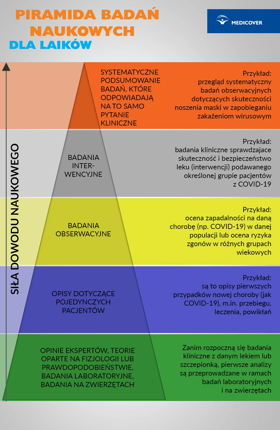 Piramida badań naukowych.