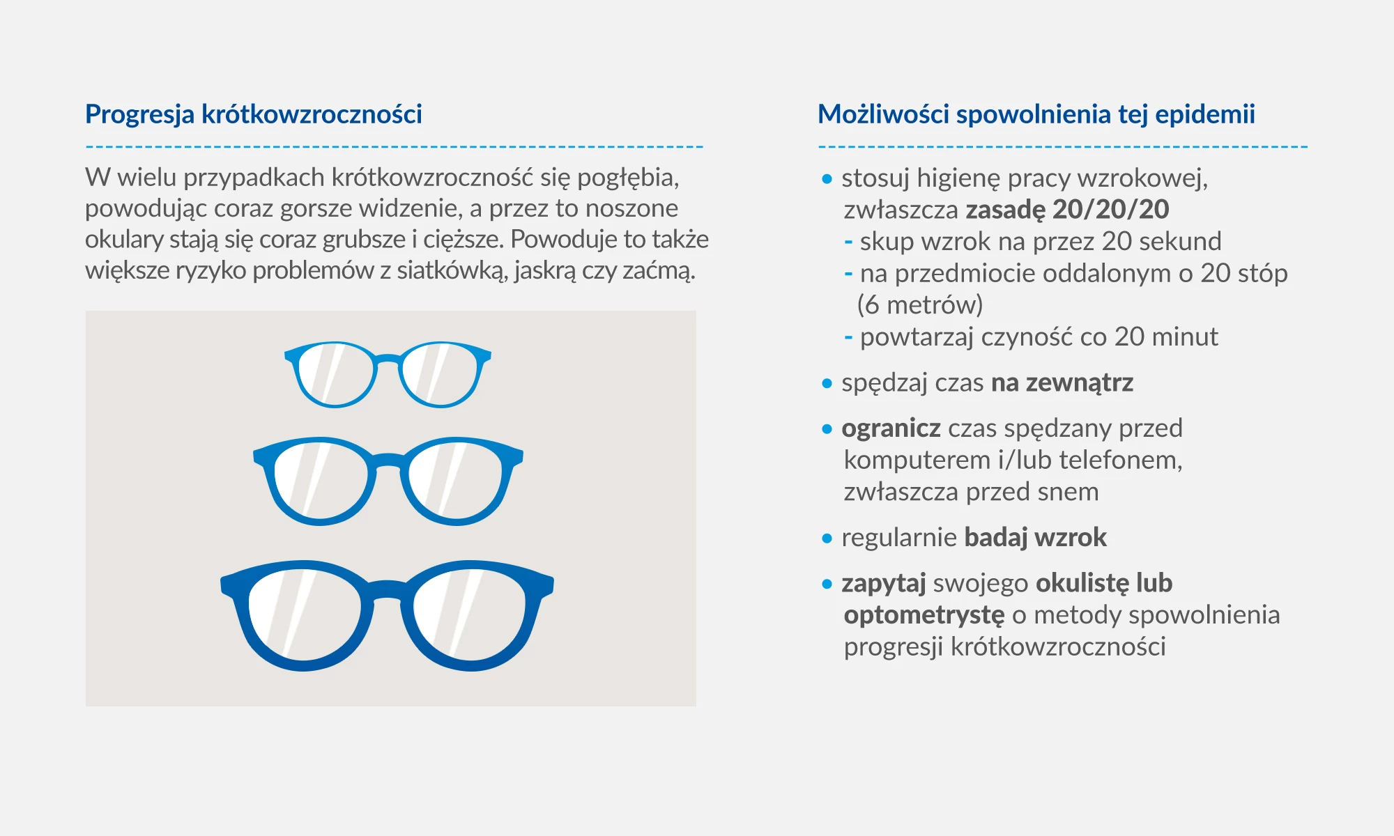 Krótkowzroczność przyczyny.