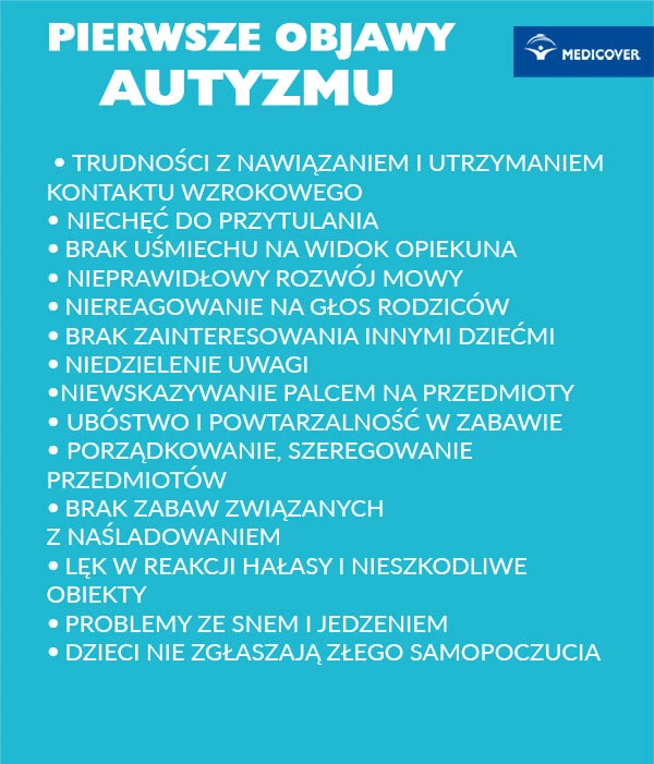 Autyzm pierwsze objawy