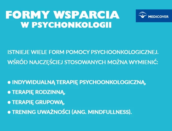 Formy pomocy psychologicznej w&nbsp;onkologii.