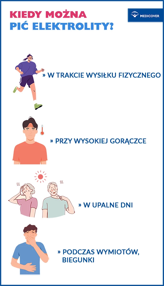 Elektrolity wpływają na nawodnienie organizmu. Kiedy je pić?