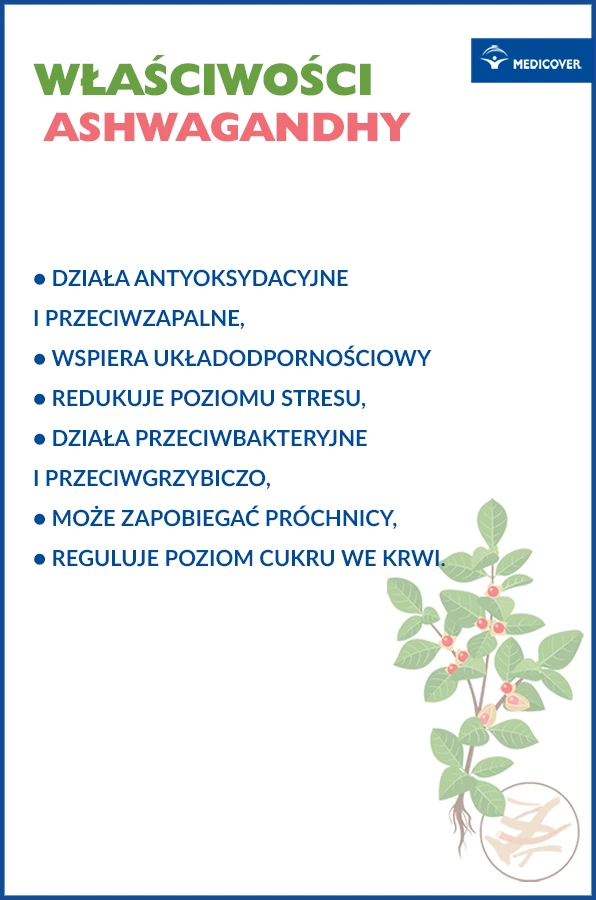 Jakie są właściwości zdrowotne ashwagandhy?