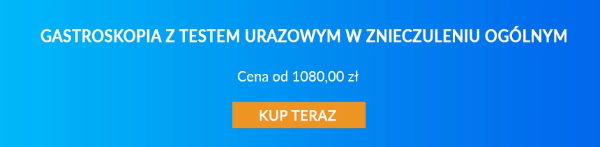 Badanie gastroskopia w&nbsp;znieczuleniu og&oacute;lnym - cena.