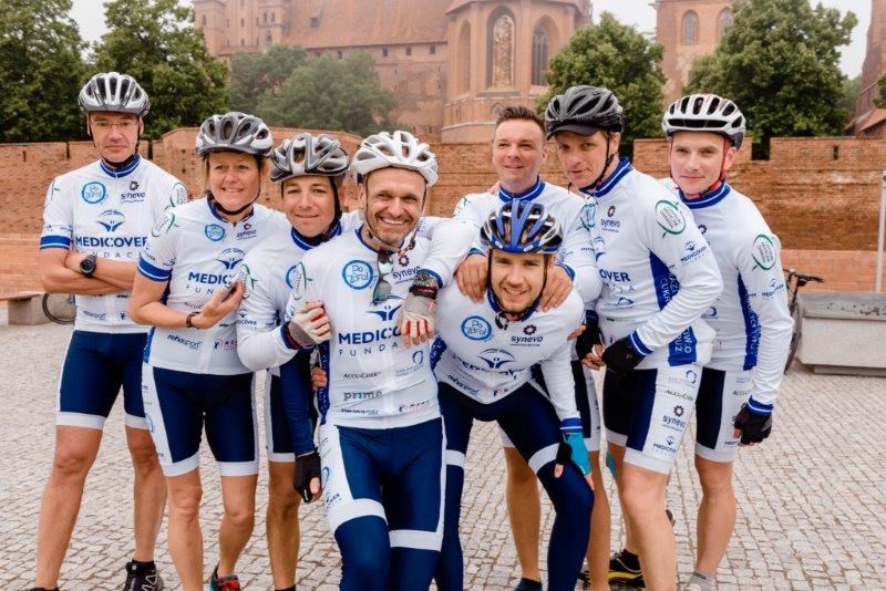 1,000 kilometres cycled and 2,800 check-ups