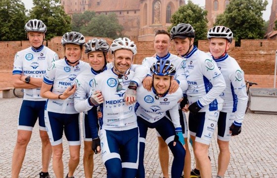 1,000 kilometres cycled and 2,800 check-ups
