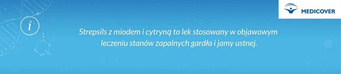 Strepsils z miodem i cytryna