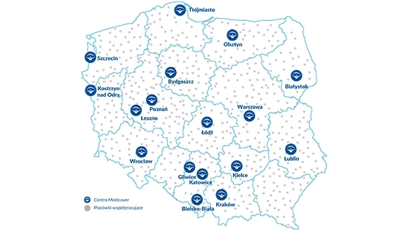 Placówki Medicover Polska