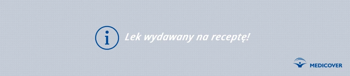 informacja o&nbsp;tym, że lek Nimesil wydawany jest na receptę