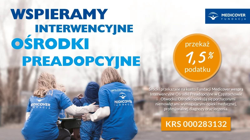 Wspieramy Interwencyjne Ośrodki Preadopcyjne! Przekaż 1,5% podatku