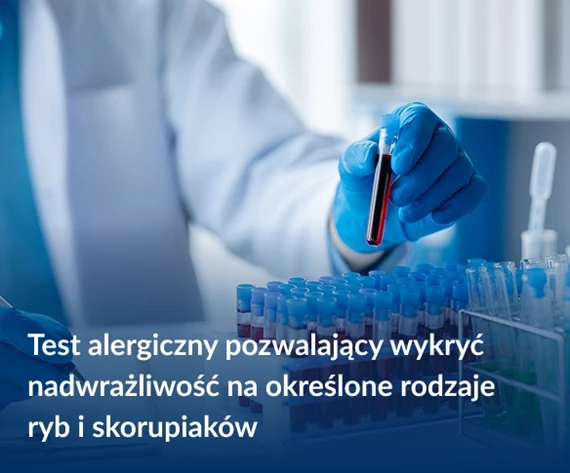 Test alergiczny na ryby i owoce morza