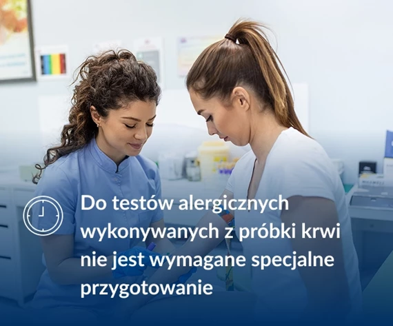 Przygotowanie do testu na alergię ryb i owoców morza