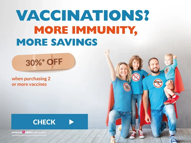 Vaccinations? More immunity, more savings. 30% off when purchasing 2 or more vaccines