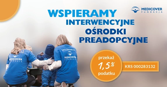Wspieramy Interwencyjne Ośrodki Preadopcyjne. Przekaż 1,5% podatku KRS 0000283132 