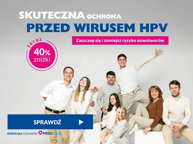 40% z Mediclub zniżki na szczepienie przeciw HPV