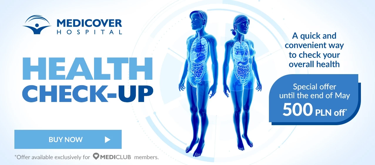 health check-up - PLN 500 from the introductory offer