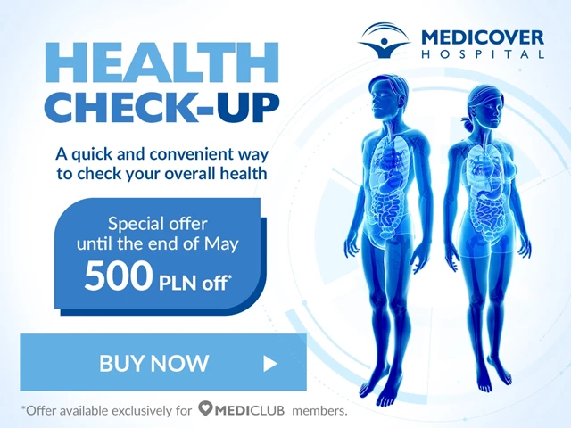 health check-up - PLN 500 from the introductory offer