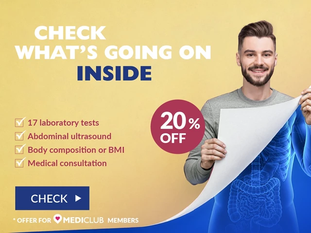 Check what's going on inside - 20% off - Healthy Man health check