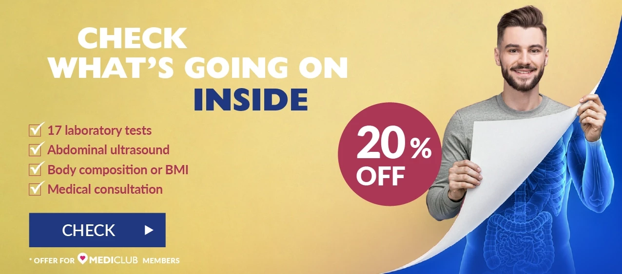 Check what's going on inside - 20% off - Healthy Man health check