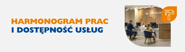 Harmonogram prac i&nbsp;dostępności usług