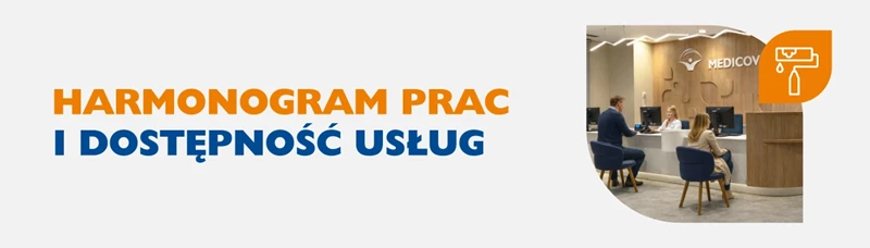 Harmonogram prac i&nbsp;dostępności usług