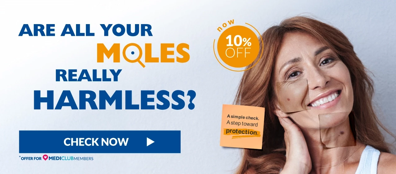 Are all your moles really harmless? Videodermatoscopy now 10% off 