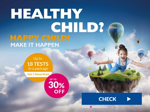A healthy child is a happy child—ensure their well-being with a package of 18 tests requiring just one blood draw—discounts starting at 30%.