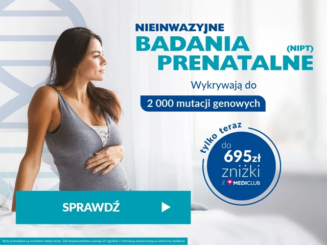 Badania prenatalne do 695 zł zniżki z MediClub