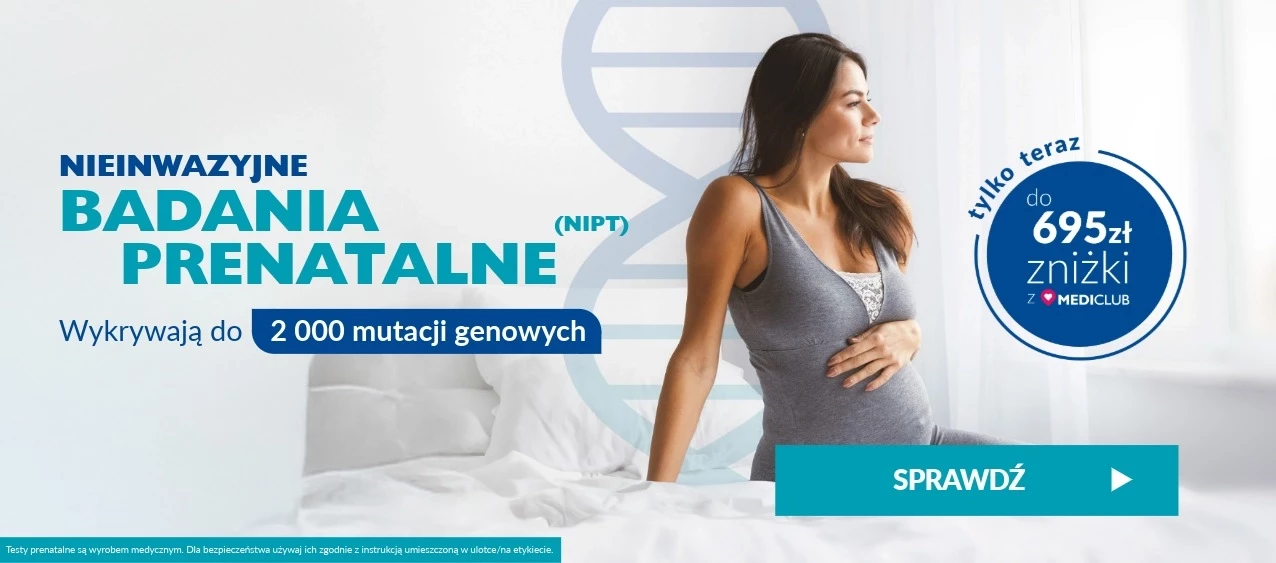 Badania prenatalne do 695 zł zniżki z MediClub